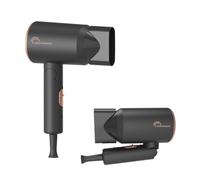 Little Balance Sèche-cheveux de voyage LB8786 Ionic 1200W 120-230V 2 températures 2 vitesses Noir mat