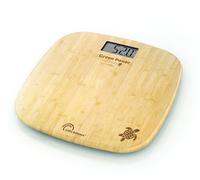 LITTLE BALANCE 8806 Bambou Tortue USB-C, Pèse-personne sans pile, Rechargeable USB-C, Réparable, 180 kg, Bambou véritable