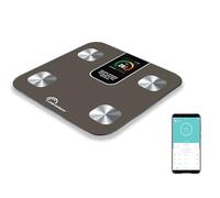 LITTLE BALANCE 8837 IC-X4-TFT, Pèse Personne, Ecran XXL couleur, Balance Impédancemètre Connecté, Pèse-personne Intelligent avec application, Sans Pile USB-C, 4 électrodes, 22 mesures, 180 kg/50 g