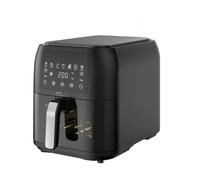 LITTLE BALANCE 8866 Crousty Light Long 8, Friteuse sans huile, Air Fryer, Sans PFAS, 7 programmes pré-définis, 8 litres pour 6 personnes, 1700 W, Noir