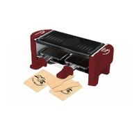 LITTLE BALANCE 8940 Raclette Duo Meuuh…!, Appareil à raclette 1/2 personnes, Grill amovible, 2 spatules + 2 planchettes, Sans PFAS, Antiadhésif, 320 W, Piment