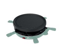 LITTLE BALANCE 8948 Cheese & Fun, Raclette Grill, 2 en 1, Jusqu'à 6 personnes, Sans PFAS, 800 W, Sapin