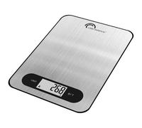 LITTLE BALANCE 8169 Slim, Balance de cuisine électronique, 5 kg / 1 g, Design extra-plat, Inox