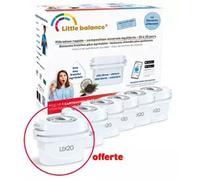 Little Balance Pack 6 cartouches filtrantes 8590 – Compatible toutes carafes – 6 mois – Blanc