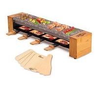 Little Balance Collection Hiver 4 Les Meuuuh ! - Raclette/pierre à griller - 600 Watt Bambou G