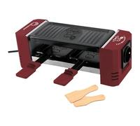LTTLE BALANCE 8950 Happy Connect 2-4 Meuuuh…!, Raclette 1 ou 2 personnes, Assemblage en série de 4 appareils possibles, Sans PFAS, Antiadhésif, 320 W, Piment