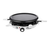Appareil à raclette/gril/crêpes - LITTLE BALANCE - 6 personnes - Les Meuuuh - 1200W - Blanc