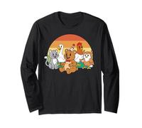 Little Bear Birthday Squad Y2K Animal Party Matching Retro Manche Longue