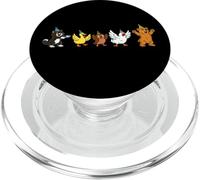 Little Bear Birthday Squad Y2K Animal Party Matching Retro PopSockets PopGrip pour MagSafe