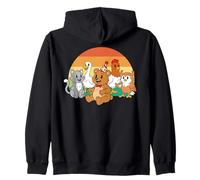 Little Bear Birthday Squad Y2K Animal Party Matching Retro Sweat à Capuche