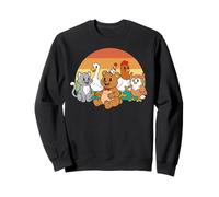 Little Bear Birthday Squad Y2K Animal Party Matching Retro Sweatshirt