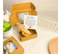 Little Bear in Box, Handmade Mini Plush Bear in Box, Mini Plush with Inspirational Card, Pocket Doll, Adorable Little Desk Accessories for Lovers(d)