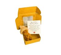 Little Bear in Box, Handmade Mini Plush Bear in Box with Inspirational Card, Thoughtful Gift for Sympathy, Valentine's Day, Father's Day, Mother's Day and Christmas. (1PCS)