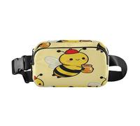 Little Bee Sac à bandoulière élégant pour homme et femme Sac à bandoulière multifonction avec sangle réglable pour le shopping, le sport, le travail