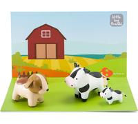 Little Big Friend Scénographie en carton 3D avec motif - Ferme