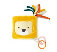Little Big Friends Soft Activity Book 2 in 1 | Multipurpose Developmental Toy | Easily attaches to Crib | Teething Ring | Jungle