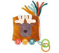 Little Big Friends Cube d’activités en Tissu pour bébé | Cube sensoriel Montessori Tout Doux | Développement Moteur et cognitif | Forêt