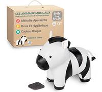Little Big Friends Jouet Musical bébé | Peluche Musicale à Tirette Douce et Lavable | Compagnon sensoriel pour bébé et Tout-Petit | Robert Le Zèbre