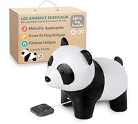 little big friends Peluche Luca Le Panda – Jouet musical bébé à tirette, douce et lavable