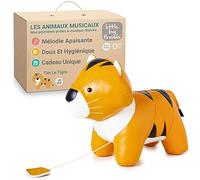 Little Big Friends Jouet Musical bébé | Peluche Musicale à Tirette sans Pile | Compagnon sensoriel pour bébé et Tout-Petit | Tim Le Tigre
