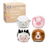 Les Dooballs - Set De 4 Balles Doudous Ferme