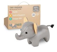 Little Big Friends Les Tiny Friends de Tiny Friends | Hochet Bébé | Animal Tout Doux | Facile à Nettoyer | Décoration Chambre Bébé | Vincent l'Eléphant