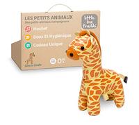 Little Big Friends Les Tiny Friends | Hochet Bébé Tout Doux Dès la Naissance | Jouet d’Éveil Léger et Facile à Attraper | Nomade à Emporter Partout | Nettoyage Facile | Gina la Girafe