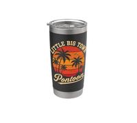 Little Big Town Pontoon Ponton Captain Pontooning Boating Gobelet isotherme en acier inoxydable double paroi
