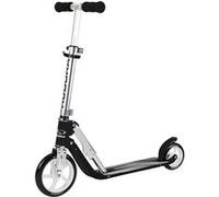 HUDORA Little BigWheel Scooter - Noir - Trottinette sûre en Aluminium pour Enfants à partir de 3 Ans - Réglable en Hauteur & Pliable pour jusqu'à 100kg - Trottinette Stable avec de Grands pneus