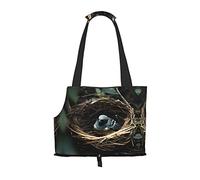 Little Bird Nest Sac à bandoulière imprimé pour animaux de compagnie, convient pour les petits chiens et chats, sac de courses et de voyage à double usage