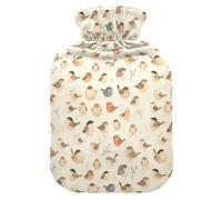 Little Birds Bouillotte avec housse souple Beige 2 L pour crampes menstruelles