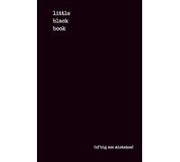 Little Black Book Of Big Ass Mistakes: Funny Gift Notebook for Girlfriends and Best Friends