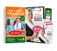 Little Black Dress DVD d'exercice d'entraînement de 14 jours pour femmes âgées de plus de 60 ans et suivi du bien-être quotidien - Votre compagnon de vie ultime