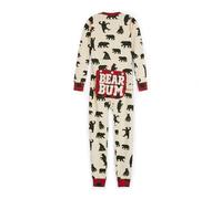 Little Blue House by Hatley Kids Union Suit Ensemble de Pijama, Black Bear, 14 Years Mixte