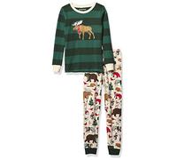 Little Blue House by Hatley Long Sleeve Appliqué Pyjama Set Ensemble de Pijama, Hiver des Bois, 2 Ans Taille Normale Mixte Enfant