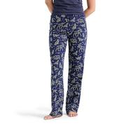 Little Blue House Women's Jersey Pants Pyjama Bottoms Bas, Constellations animales, XL Femme