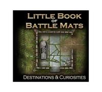 Little Book of Battle Mats - Destinations & Curiosties by Loke - Tapis de combat RPG portable de 15,2 x 15,2 cm - Cartes compactes pour une installation rapide - Prêt à voyager avec un terrain