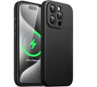 Little Boutik Coque pour iPhone 15 Pro Max Silicone Noir