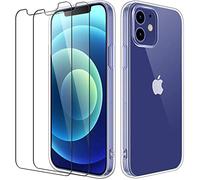Little Boutik Coque Silicone + 2 Vitres Protection Ecran pour Apple iPhone 12