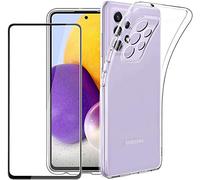 Little Boutik Coque Silicone Transparente + Verre Trempe pour Samsung A72 5G/4G