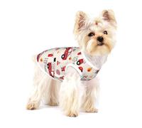 Little Boys And Girls In Firefighters T-shirt sans manches en coton extensible pour chiot Gilet doux pour petits animaux de compagnie
