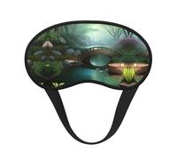 Little Bridge in The East C'est un masque pour les yeux à bord noir. Le masque doux pour les yeux peut améliorer la qualité du sommeil et est adapté pour l'intérieur, l'extérieur et les voyages.