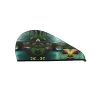 Little Bridge in The East Coral Velvet Dry Hair Cap for Women Hair Caps with Buttons for Curly Long & Thick Hair Anti Frisottis