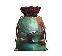 Little Bridge In The East Holiday Pochette avec cordon de serrage pour fête, mariage et festival, polyester léger