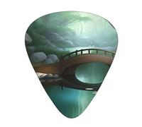 Little Bridge in the East Lot de 12 médiators en ABS, bords lisses, sensation confortable, 3 épaisseurs en option