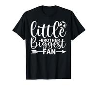 Little Brother Soccer Biggest Fan - Jour de Jeu Sideline Cheer T-Shirt