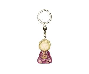 Little Buddha Porte clés bouddha 4.5cm Never let the things VERSION ANGLAISE Multicolore