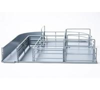 Little Buster Toys Sweep Alley | Accessoire de ranch durable entièrement en métal avec portails fonctionnels | Se connecte avec des panneaux et des goulottes | Collection de ferme réaliste pour cadeau