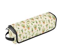 Little Cactus Organiseur 2 en 1 pour outils de cheveux et tapis résistant à la chaleur pour fer à friser Fer à friser Fer à lisser Sèche-cheveux plat Essentiels de voyage pour femme