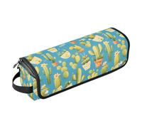 Little Cactus Sac de voyage pour outils de cheveux avec tapis résistant à la chaleur et imperméable pour fer à friser, fer à friser, sèche-cheveux pour femme Bleu ciel
